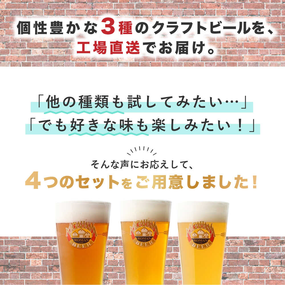 【ふるさと納税】長濱浪漫ビール 定番3種6本 ビール セット｜クラフトビール 地ビール ご当地ビール ペールエール ピルスナー バイツェン 飲み比べ プレゼント 贈答 ギフト お中元 飲み比べ 滋賀県長浜市/長浜浪漫ビール株式会社 ※離島への配送不可[AQBX022] サムネイル3
