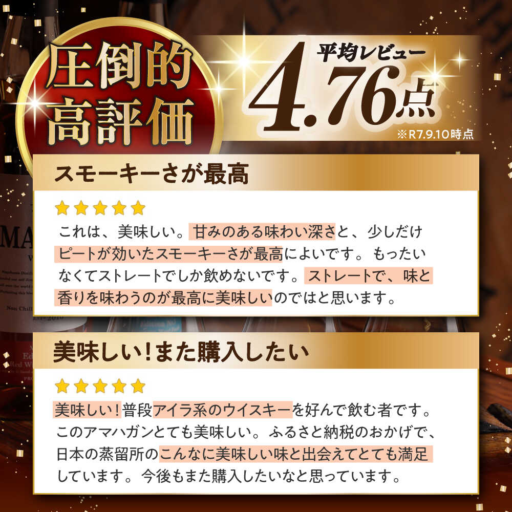 【ふるさと納税】【選べる定期便回数】長濱蒸溜所 AMAHAGAN World Malt Edition PEATED 長浜市/長浜浪漫ビール株式会社[AQBX051] 定期便 アマハガン ウイスキー ウィスキー 洋酒 ロック 水割り ストレート ハイボール モルト ギフト amahagan サムネイル2