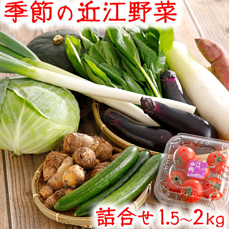 近江野菜 詰め合せ セット 1.5kg〜2kg 季節の野菜 旬の野菜 旬野菜 新鮮 大容量 滋賀県産 食品 グルメ 詰め合わせ 冷蔵 ファーマーズマーケット きてか〜な キャンプ アウトドア バーベキュー bbq 贈り物 ギフト送料無料