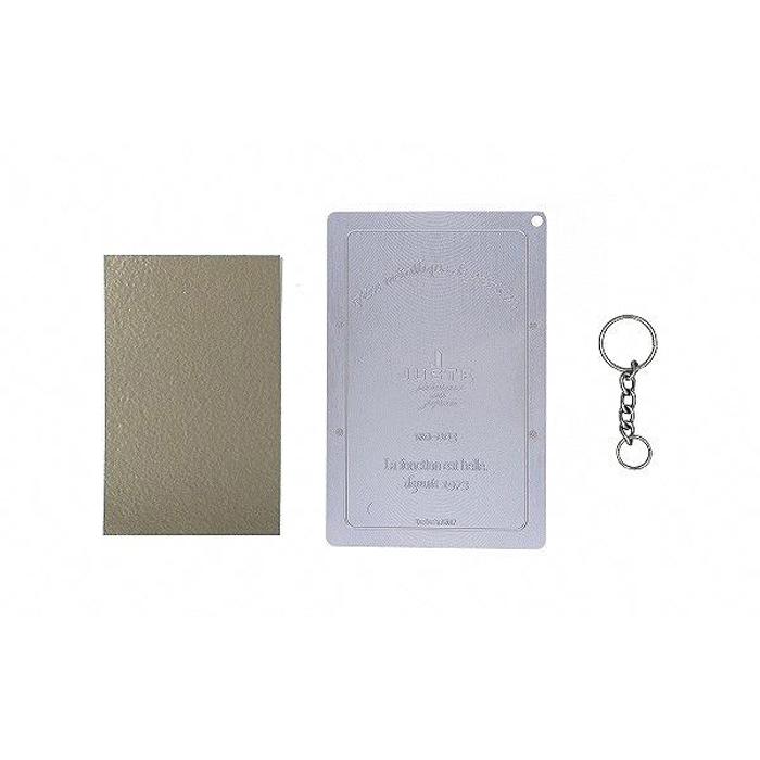 【ふるさと納税】ミニ財布　アルケー（シルバー） | 草津市 革工房 職人仕立て コンパクト財布 メタリックカラー 洗練デザイン 高級レザー 人気 おすすめ 財布 小物 ファッション 雑貨 シルバー 革製品 ミニサイズ お取り寄せ 通販 送料無料 ふるさと納税 サムネイル2