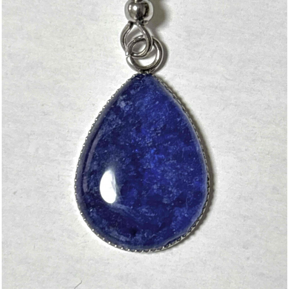 【ふるさと納税】近江瑠璃細工「青の花しずく」ピアス サムネイル3