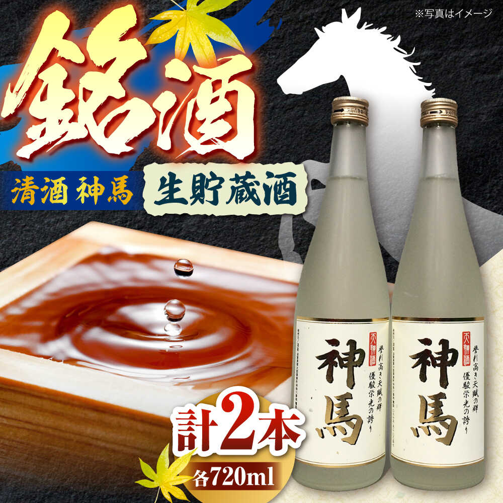 清酒「神馬」生貯蔵酒 720ml×2本 / お酒 日本酒 飲み比べセット 人気 おすすめ おしゃれ / 栗東市 / 酒甚[BIAK004]