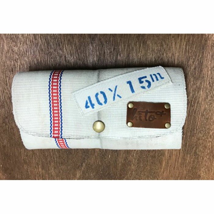 消防ホース・アップサイクル財布［白系・ストライプなし］ | 甲賀市 アップサイクル雑貨 財布 ストライプ柄 リサイクル素材 耐久性 高品質 人気 おすすめ メンズ レディース 雑貨 小物 ギフト プレゼント お取り寄せ 通販 送料無料 ふるさと納税