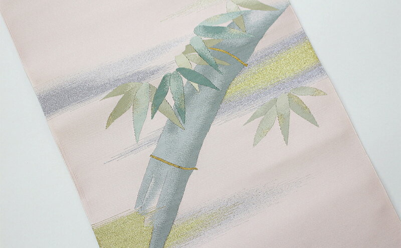 【ふるさと納税】爪掻本綴織 名古屋帯＜若竹＞ サムネイル3