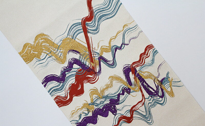 【ふるさと納税】爪掻本綴織 名古屋帯＜福運飛喜＞ サムネイル3