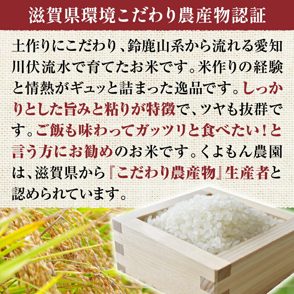 【ふるさと納税】くよもん農園 愛荘町産 コシヒカリ 5kg～10kg 令和7年産　白米 精米　AG02 - 画像3