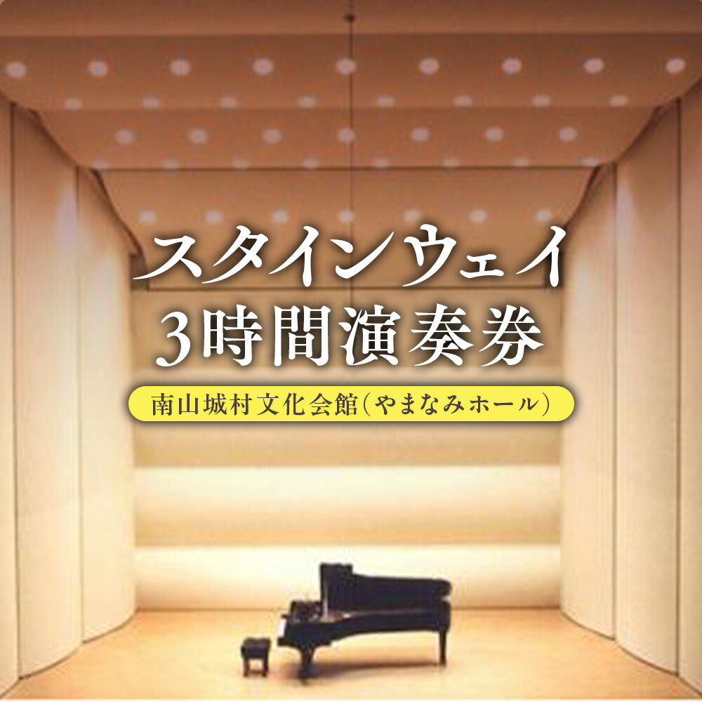 スタインウェイ フルコンサートピアノ 3時間 演奏券 今日からあなたもピアニスト！ ピアノ 音楽 楽器 舞台 演奏 コンサート グランドピアノ 体験 ピアノ演奏 利用券 京都 南山城村