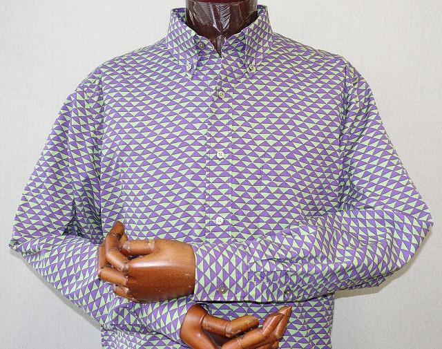 【鷲野染工場】メンズシャツ（鱗）