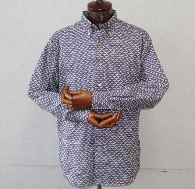 【ふるさと納税】【鷲野染工場】メンズシャツ（鱗） サムネイル2