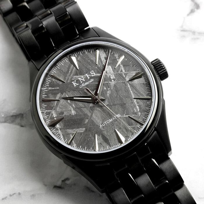 【ふるさと納税】【KNIS KYOTO】メテオライト 日本製 自動巻き 腕時計 ブラック | 京都発 腕時計 ブランド おしゃれ 人気 おすすめ ウォッチ 時計 高級 ファッション お取り寄せ 通販 ニス サムネイル3