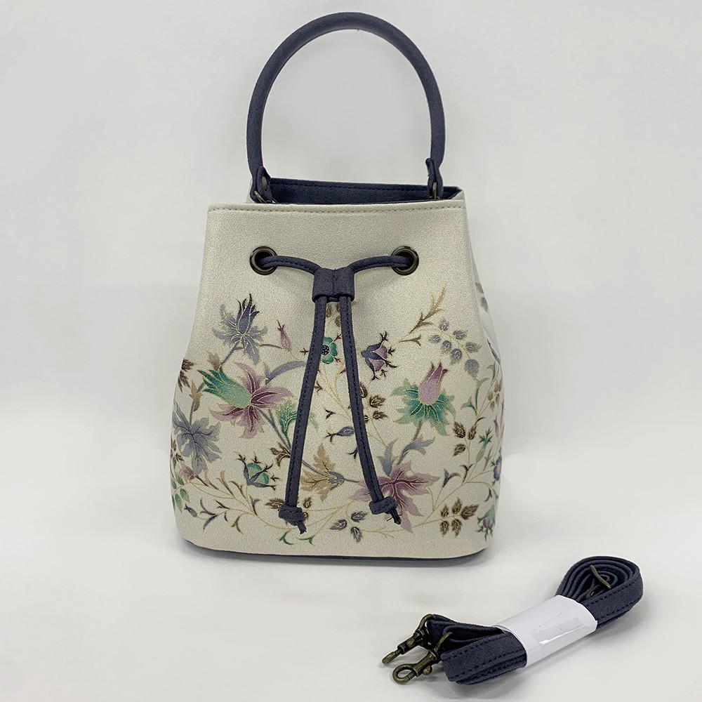 【京都丸紅】V&A京友禅巾着バッグ（カラー選択可能） | かばん ファッション 人気 おすすめ 送料無料