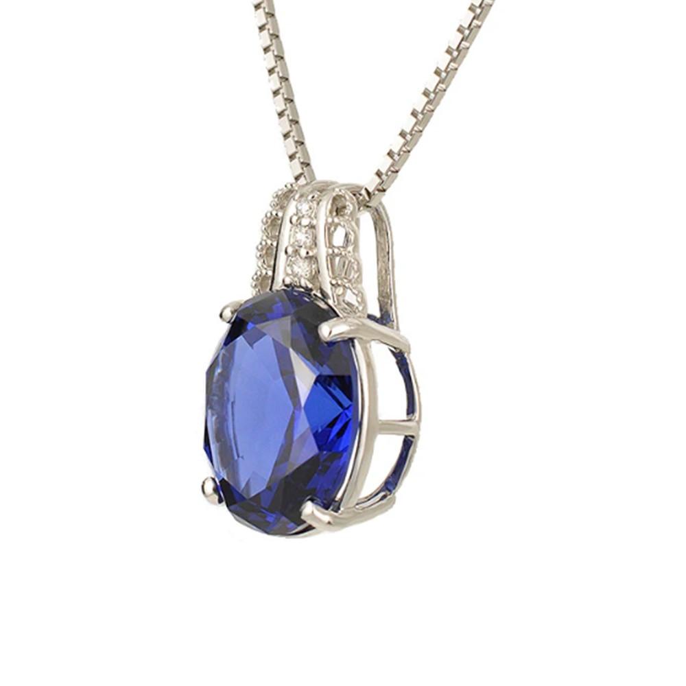 【ふるさと納税】【高島屋選定品】＜京セラ＞クレサンベール＜ブルーサファイア／ダイヤモンド＞PT900 PT850 PTペンダント 9月誕生石 ［ 京都 宝石 ジュエリー 人気 おすすめ 高級 特別 おしゃれ ファッション ブランド ダイヤ サファイア ］ サムネイル2