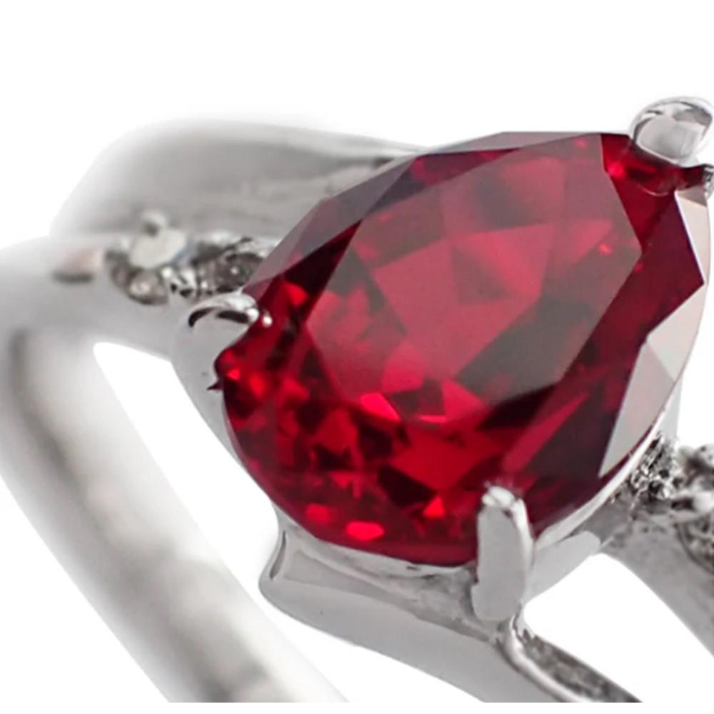 【ふるさと納税】【高島屋選定品】＜京セラ＞クレサンベール＜ルビー／ダイヤモンド＞K18WG リング 7月誕生石 ［ 京都 宝石 ジュエリー 人気 おすすめ 高級 特別 おしゃれ ファッション ブランド ダイヤ ルビー ］ | 宝石 人気 おすすめ 送料無料 サムネイル3