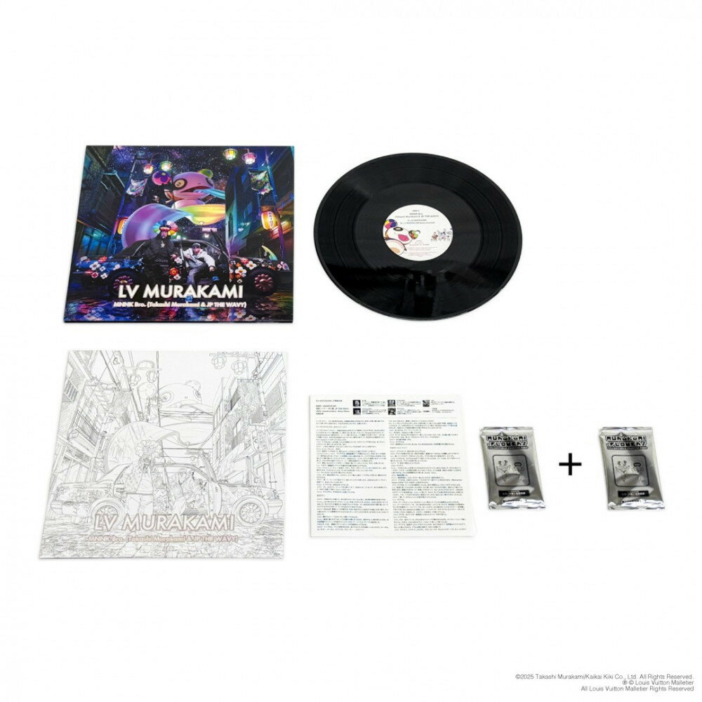 【ふるさと納税限定セット】12 inchレコード盤『LV MURAKAMI』トレーディングカード2パック入り［ 京都 村上隆 カイカイキキ アーティスト 大人気 レア トレカ カード おしゃれ かわいい アート 現代美術 人気 おすすめ 通販 送料無料 ふるさと納税 ］