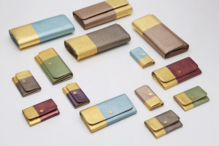 【ふるさと納税】【金箔押　山村】DAYBREAK 長財布 （アクア） | 京都市 京都 金箔 財布 長財布 ギフト プレゼント 贈答 贈り物 お祝い 内祝い ご自宅用 ご家庭用 レディース メンズ ユニセックス 男女兼用 サムネイル3