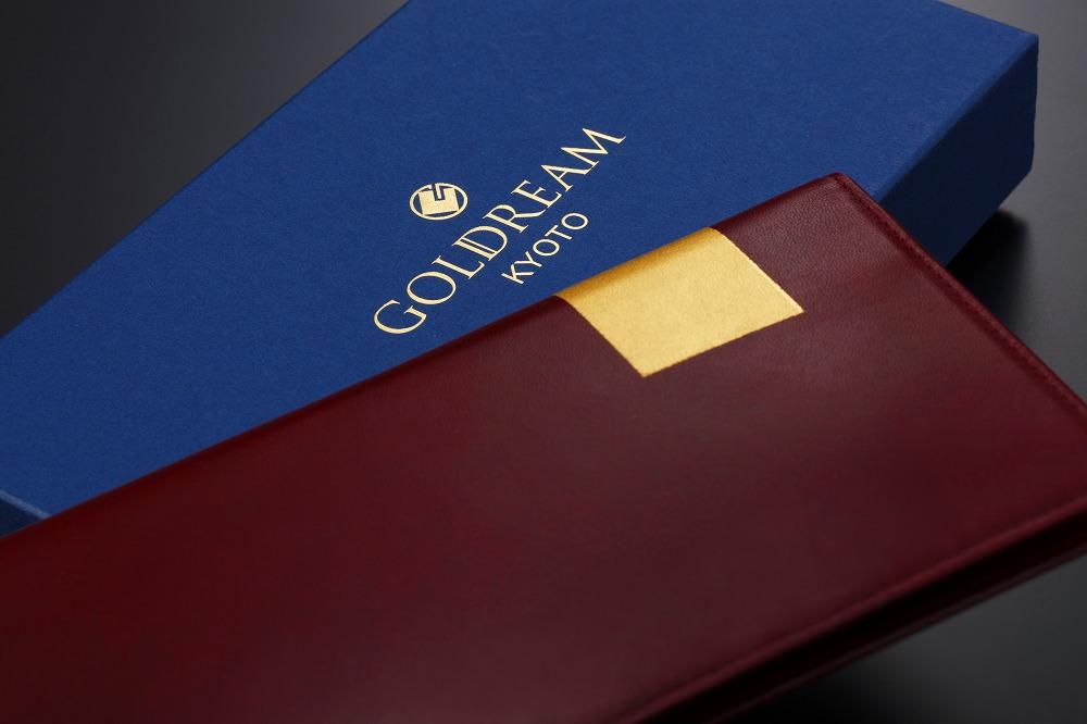 【ふるさと納税】【金箔押　山村】Byobu 長財布（墨色） | 京都市 京都 金箔 財布 長財布 ギフト プレゼント 贈答 贈り物 お祝い 内祝い ご自宅用 ご家庭用 メンズ ユニセックス 男女兼用 サムネイル3