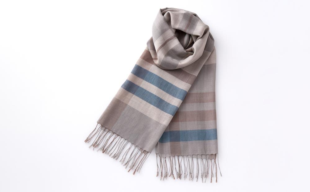 【アトリエシムラ】《植物染料で染織したストール》色合わせストール（穀雨(こくう)） | 京都市 京都 ギフト 贈答 草木染め ストール