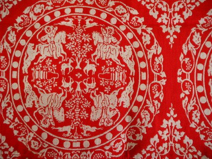 【ふるさと納税】【西陣活性化を応援！】西陣織 小風呂敷（狩猟紋）│京都市 京都 西陣織 巾着 着物 狩猟紋 ポーチ 小物入れ ギフト 贈答 サムネイル2