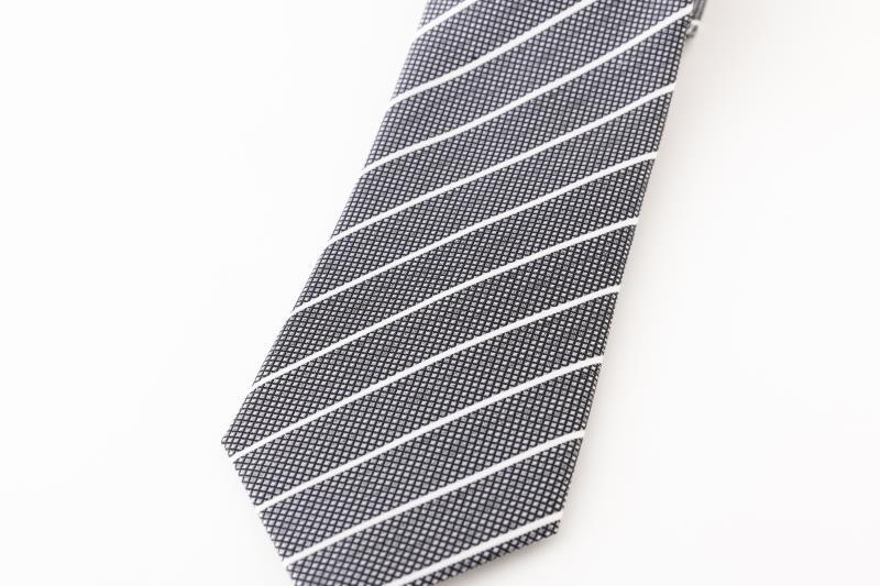 【ふるさと納税】【西陣活性化を応援！】シルク100％西陣織ネクタイ（ストライプ白ライン・グレー）│京都市 京都 西陣織 ネクタイ ギフト 贈答 サムネイル2