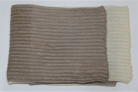 【西陣活性化を応援！】西陣織2色マフラー（薄鼠）│京都市 京都 西陣織 マフラー ギフト 贈答