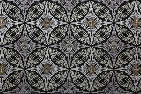 【西陣活性化を応援！】西陣織袋帯（七宝鳥文・黒）│京都市 京都 西陣織 着物 帯 ギフト 贈答 誕生日 成人式