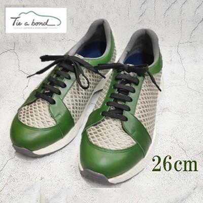 【ネーカーズ】【Tie a bond】西陣織スニーカー（緑）〈26cm〉 | 京都 スニーカー 靴 シューズ メンズ 26センチ 西陣織 伝統 ご当地 ギフト お祝い 内祝い ネーカーズ 京都府 京都市