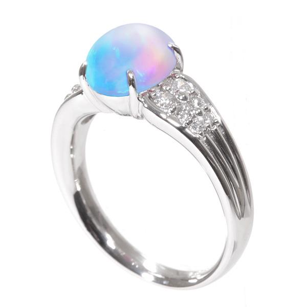 【ふるさと納税】【京セラ】クレサンベール〈ウォーターオパール〉リング【プラチナ/メレダイヤ12石/カボションカット/10月誕生石/BRGW7495】 | プラチナ メレダイヤ12石 カボションカット 10月誕生石 京都 京都市 アクセサリー ジュエリー 宝石 ギフト 人気 贈り物 ご自宅用 サムネイル2