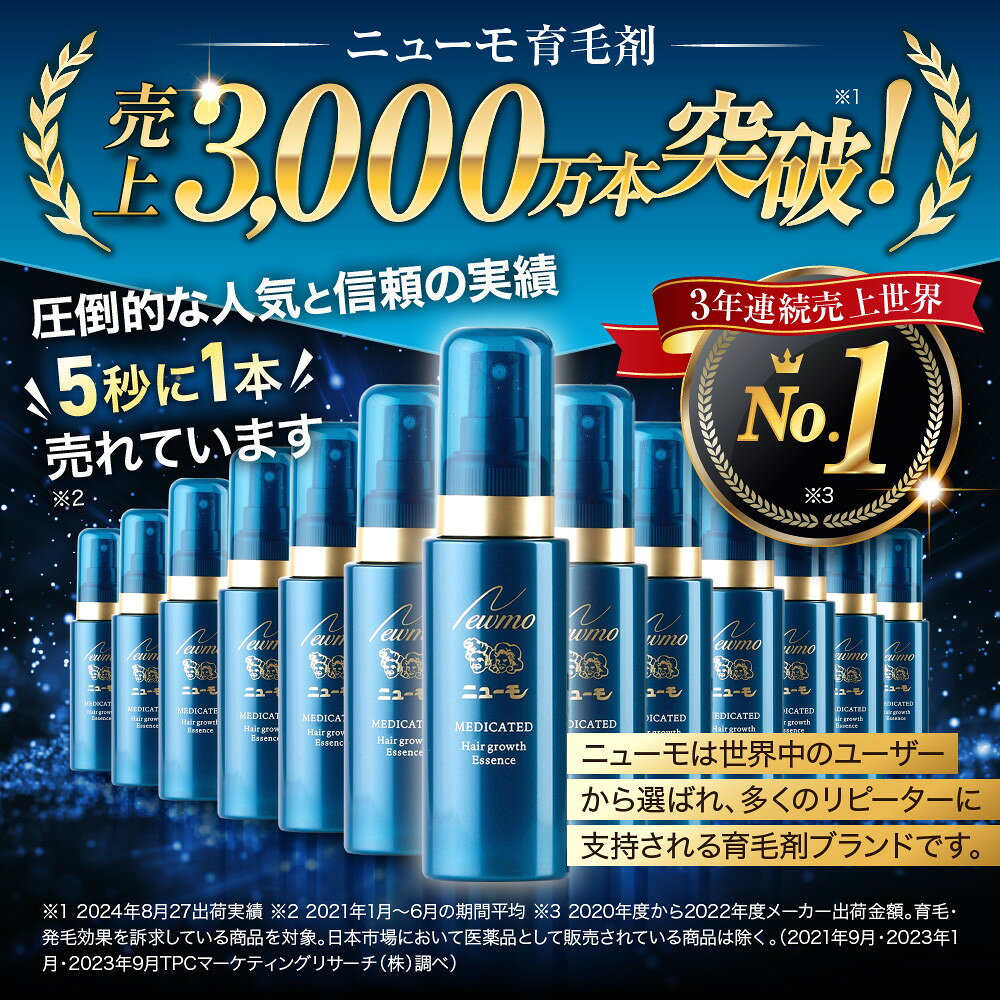 【ふるさと納税】【ファーマフーズ】薬用育毛剤 ニューモ（医薬部外品）75ml 1本～5本｜京都 バイオベンチャー 育毛剤 累計売上3,000万本 人気 おすすめ 発毛促進 養毛 育毛 男女兼用 健康 育毛ローション スカルプ 男性 女性 薄毛 抜け毛 - 画像3