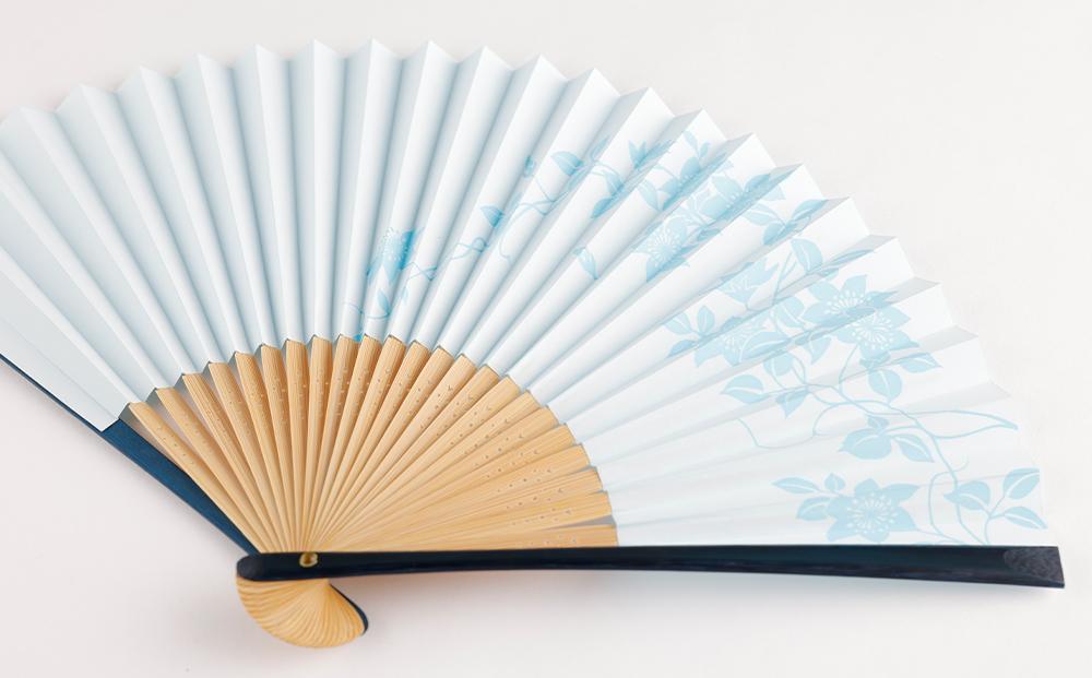 【ふるさと納税】【伏見上野旭昇堂】漆喰京扇子（鉄泉） | 京都 お土産 扇子 京扇子 和装 小物 ご当地 ギフト お祝い 内祝い 伏見上野旭昇堂 京都府 京都市 サムネイル3