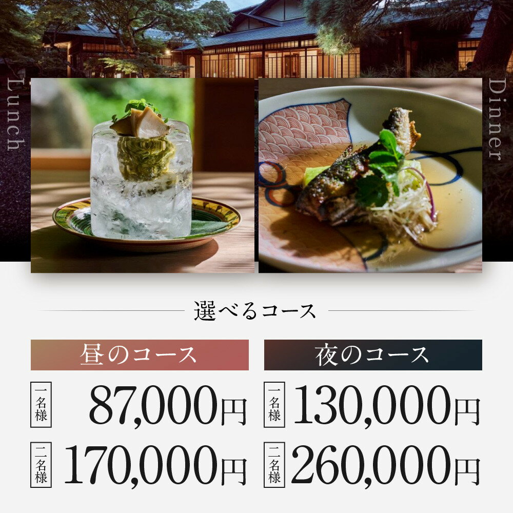 【ふるさと納税】【高台寺 十牛庵】お食事券＜選べるコース・人数＞｜京都 料亭 ミシュラン掲載 人気店 食事券［ 日本料理 ランチ・ディナー コース料理 食事券 1人・2人 美食 グルメ 人気 おすすめ 記念 お祝い 旅行 観光 食事 ふるさと納税 ］ - 画像2