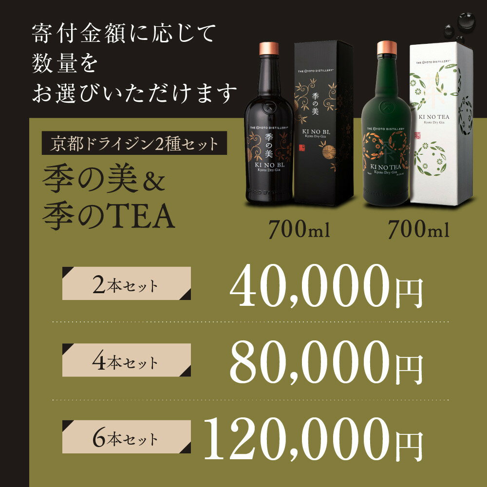 【ふるさと納税】【京都蒸溜所】京都ドライジン 2種セット（季の美＆季のTEA）《選べる本数》2～6本［京都 お酒 ジン ドライジン スピリッツ 人気 おすすめ こだわり 蒸留 蒸留酒 蒸留所 ふるさと納税 飲み比べ セット］ | KINOBI きのび - 画像2