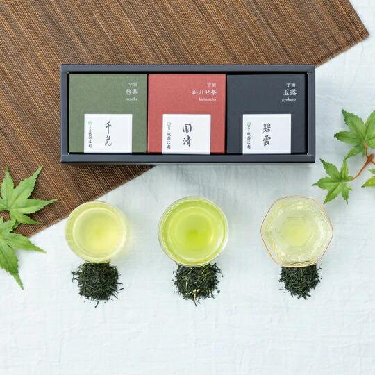【ふるさと納税】【祇園辻利】宇治茶3種詰合せ(玉露・かぶせ茶・煎茶)［ 京都 有名店 お茶 人気 おすすめ ギフト プレゼント お取り寄せ 通販 送料無料 ふるさと納税 ］ - 画像2