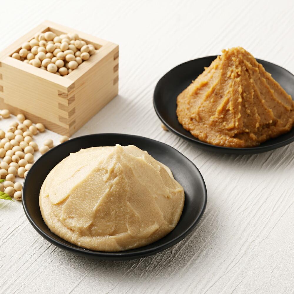 【ふるさと納税】【京都御苑東 しま村】白味噌・合わせ味噌 2種食べ比べ 各500g｜京都 老舗 みそ 人気セット [ ミシュラン店御用達 味噌食べ比べ グルメ おすすめ 調味料 大豆 発酵食品 和食 料理 ギフト プレゼント お取り寄せ 通販 送料無料 ふるさと納税 ] - 画像2