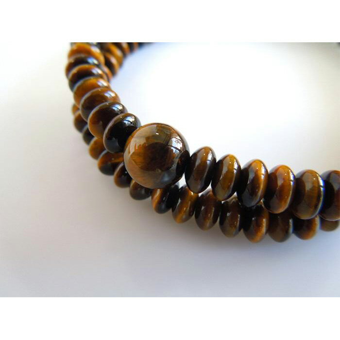 【ふるさと納税】【京都 安田念珠店】 ≪一品（ひとしな）シリーズ≫ 虎目石108玉ブレス | 配送不可：離島・諸島 サムネイル2