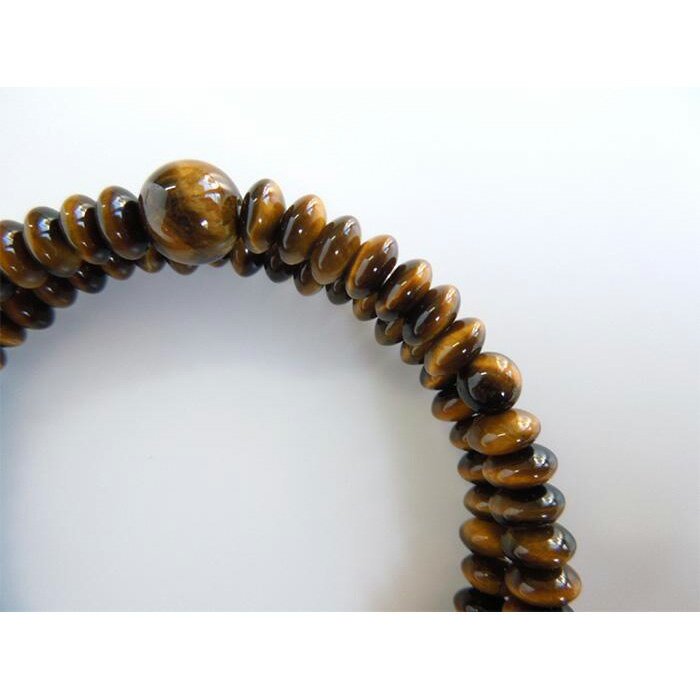 【ふるさと納税】【京都 安田念珠店】 ≪一品（ひとしな）シリーズ≫ 虎目石108玉ブレス | 配送不可：離島・諸島 サムネイル3