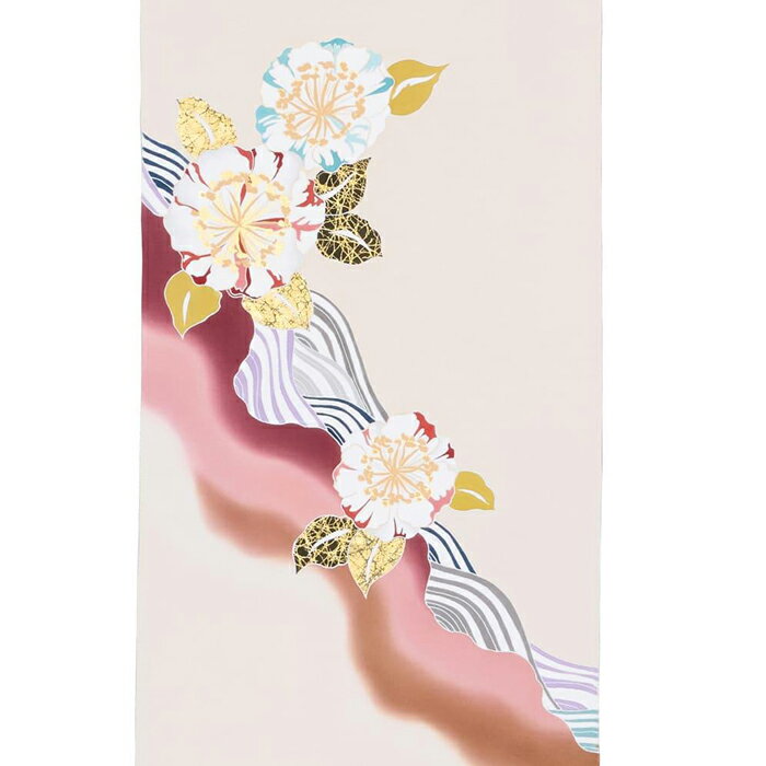 【ふるさと納税】【京都工芸染匠協同組合】石川さゆりさんデビュー50周年記念 コンペ特別賞受賞 付下げ着尺【A】「火の国・水の国」 サムネイル3