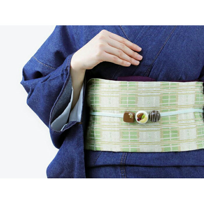 【ふるさと納税】【たゆたふ】一点一点手作りの完全オリジナル　チョコレート帯留（ミルクチョコ） サムネイル2