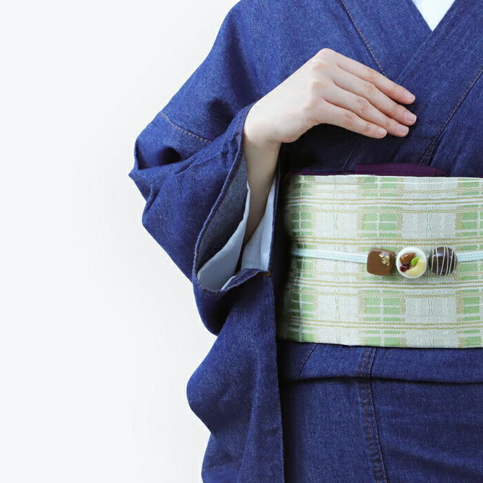 【ふるさと納税】【たゆたふ】一点一点手作りの完全オリジナル　チョコレート帯留（ミルクチョコ） サムネイル3