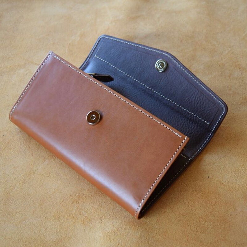 【ふるさと納税】本革 長財布 キャメル 【 高級イタリアンレザー使用 さいふ 財布 レザー プレゼント 贈り物 記念 誕生日 お祝い イタリア革 革 本革長財布 京都 綾部 】 サムネイル3