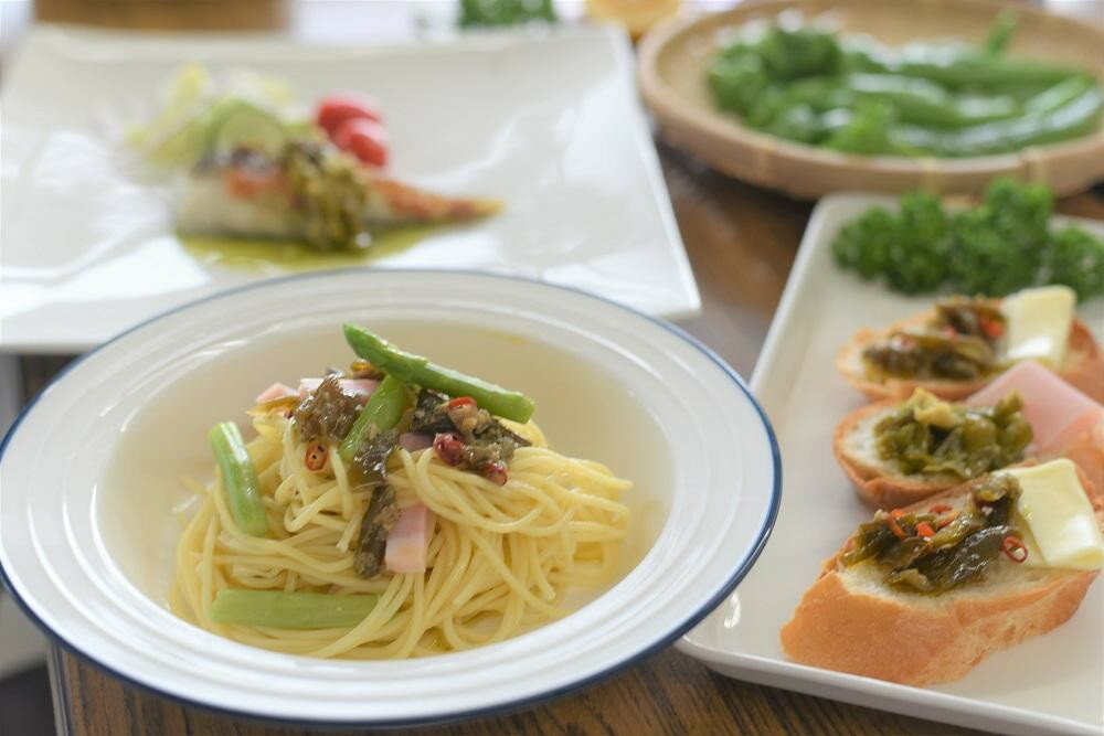 【ふるさと納税】≪選べる容量≫ 京野菜おかずソース （ 3個 / 6個 ）【 京野菜 おかず ソース 万願寺 万願寺とうがらし ペペロンチーノ ジェノベーゼ パスタ 手みやげ お返し 内祝い お中元 お歳暮 プレゼント 詰め合わせ 贈答 贈り物 ギフト 京野 綾部 】 サムネイル2