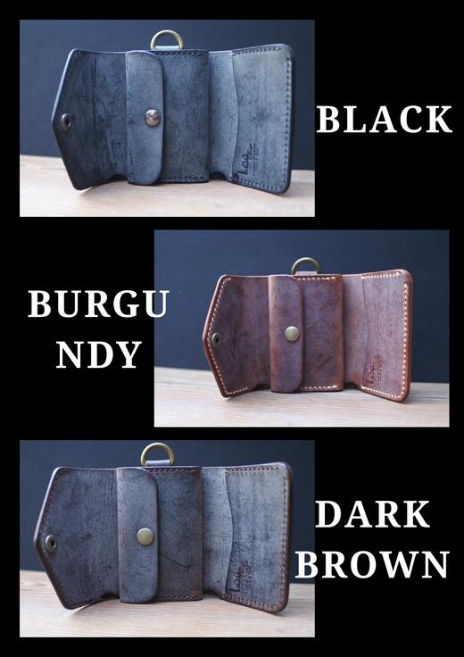 【ふるさと納税】【選べるカラー3色】三つ折りウォレット 手のひらサイズ 財布 本革 全3色 雑貨 日用品 ファッション おすすめ 革小物 サムネイル2