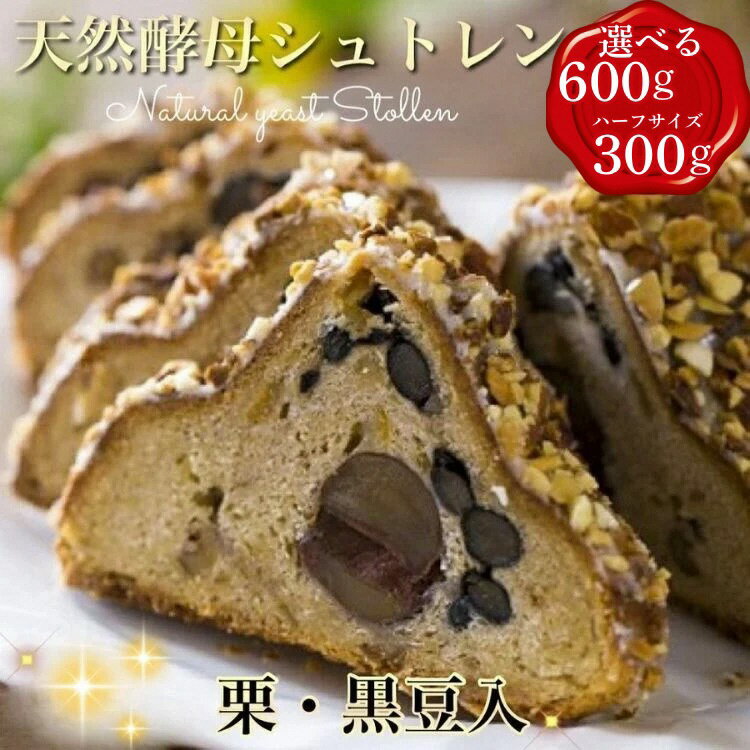 天然酵母 シュトレン・オバールde丹波 Lサイズ・ハーフ 約600g/約300g《天然酵母パン グリム》第1回全国シュトレンコンテスト入賞 亀岡地域ブランド認定品｜シュトレン クリスマス プレゼント ふるさと納税