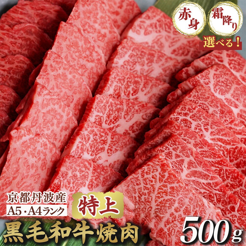 【訳あり 生活応援】焼肉 高評価★4.8 黒毛和牛 特上焼肉［選べる A5特上霜降り・A4A5特上赤身・ハーフ 食べ比べセット］500g 京都丹波産 冷凍 京の肉 ひら山｜ふるさと納税 牛肉 肉 丹波産 和牛 焼肉用 亀岡牛【期間限定 特別規格】