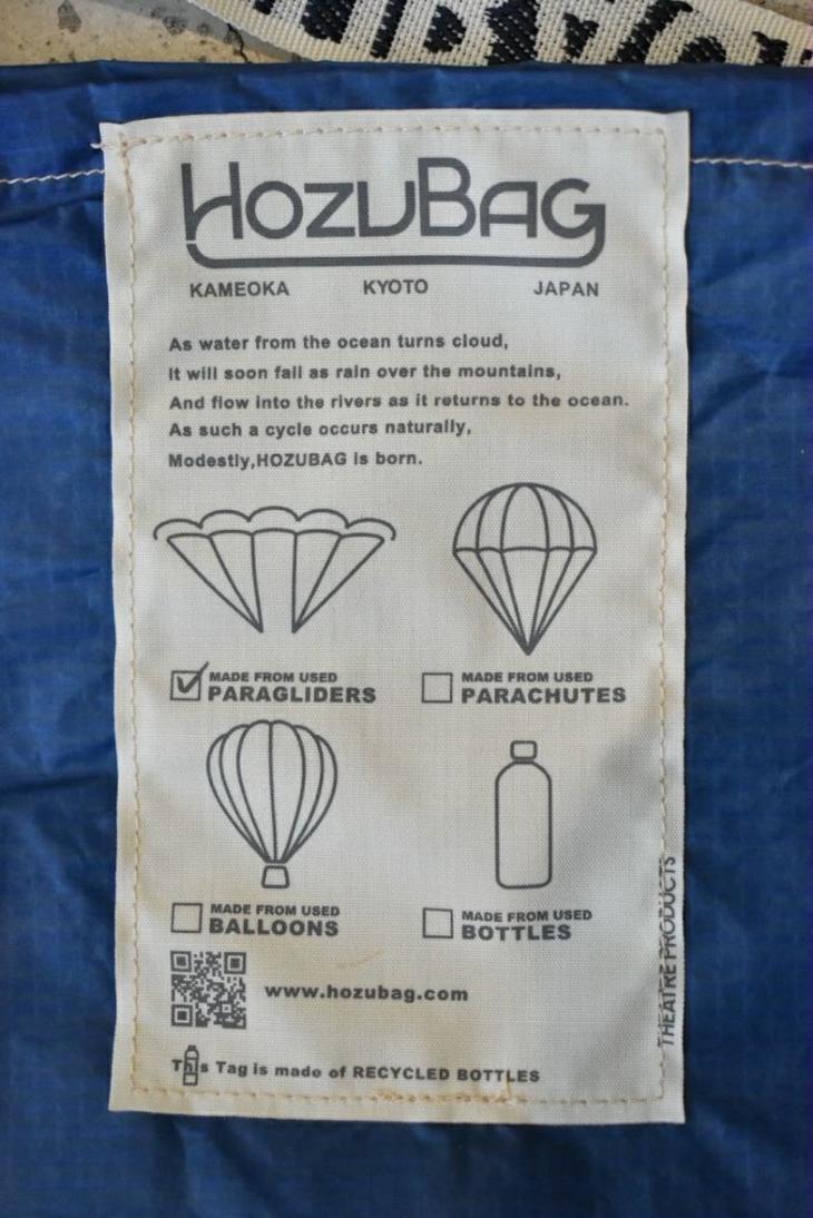 【ふるさと納税】＜HOZUBAG＞サコッシュ パラグライダーのリサイクル バッグ◆《エコ カバン ショルダー 斜めがけ 大きめ メンズ レディース》 - 画像3
