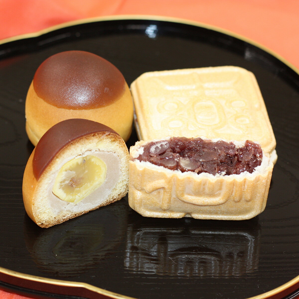 京丹波名産 丹波大納言小豆使用の保津川の最中と栗饅頭セット | 菓子 和菓子 お菓子 まんじゅう もなか 小豆 大納言小豆 贈り物贈答 ギフト 父の日 母の日