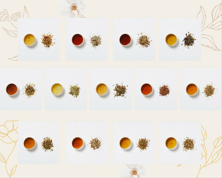 【ふるさと納税】＜ブレンドハーブティー専門店 かわかみ茶葉店＞オリジナルブレンドハーブティー 特別詰め合わせセット★（お試し7種類＋茶葉30g） - 画像3