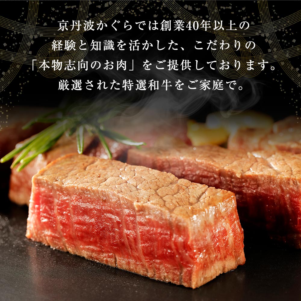 【ふるさと納税】【発送時期が選べる】京丹波姫牛 特選 極厚 ヒレステーキ 約540g スパイス・ソース付き《 冷蔵 ふるさと納税 ステーキ ふるさと納税 牛肉 和牛 国産 》 サムネイル2