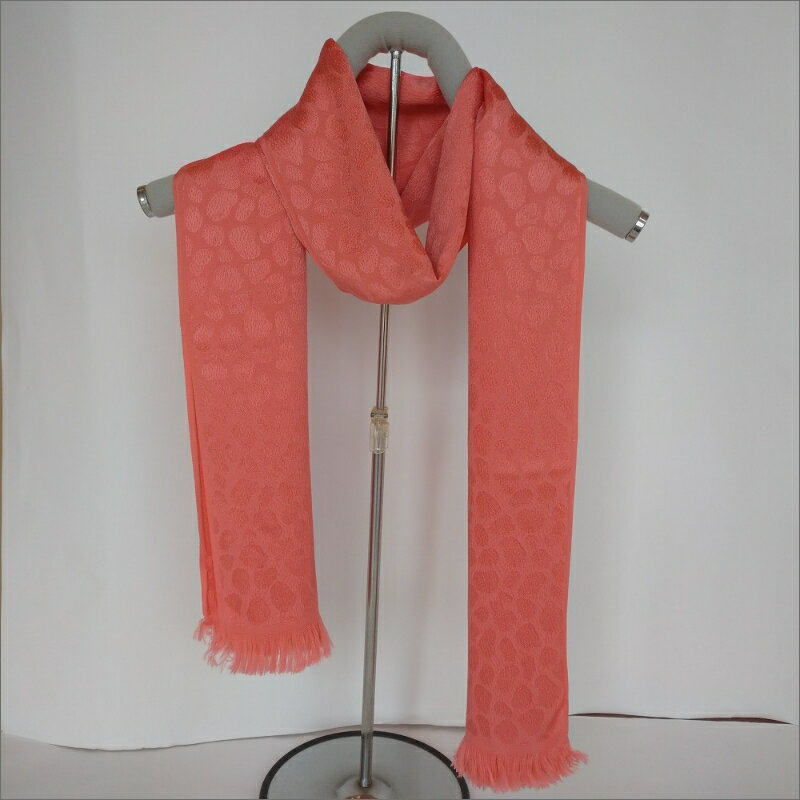 【ふるさと納税】丹後ちりめん　シルク・ストール（ピンク） ファッション ストール アクセサリー シルク ちりめん 贈答 ピンク 贈り物 敬老の日 母の日 父の日 記念日 ギフト プレゼント 送料無料 シルクストール サムネイル3