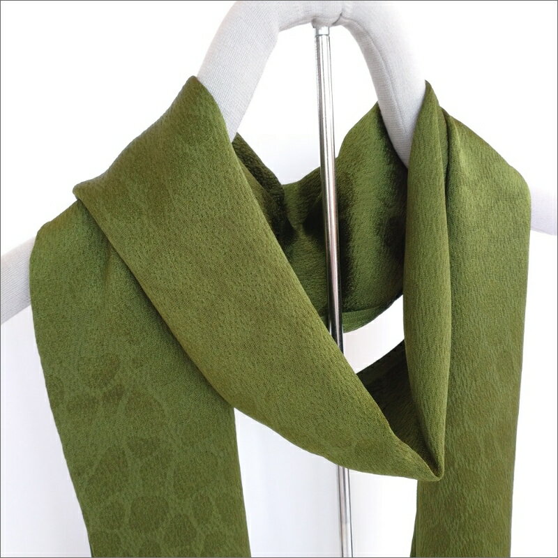 丹後ちりめん　シルク・ストール（オリーブグリーン） ファッション アクセサリー シルク ちりめん 贈答 オリーブグリーン ふるさと納税 ストール 贈り物 敬老の日 母の日 父の日 記念日 ギフト プレゼント 送料無料　シルクストール 緑色