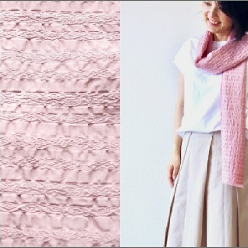 フィルタンゴ ストール【洗える丹後ちりめんのシルク】西洋更紗柄　サーモンピンク　ギフトにもおすすめ。 シルク 丹後ちりめん ファッション 洗える 贈り物 記念日 ギフト プレゼント ふるさと納税シルクストール ふるさと納税 ストール